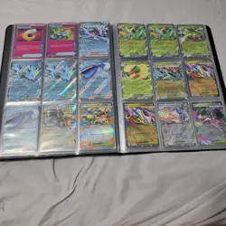 Pokemon Binder collection lot of 153 cards, Full Arts, Ex, English, Japanese. - Image 5