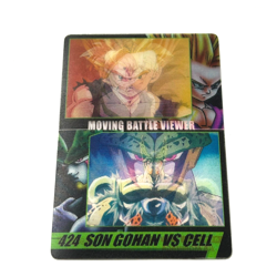 S3257 Son Gohan vs Cell 3D Moving Battle Viewer Dragon Ball Morinaga Card 424 - Image 1
