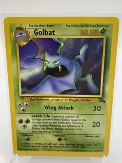 Golbat - 34/62 - Uncommon - Fossil Set - Pokemon Card - NM/M - Image 1