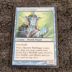 Lorwyn #73 Merrow Harbinger LP Magic The Gathering Merfolk Wizard Blue - Image 1