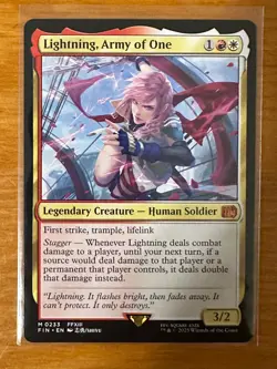 Lightning, Army of One - Final Fantasy FIN - MTG - Image 1