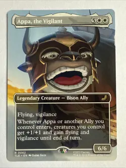 MTG Appa, the Vigilant 0062 Regular Borderless Avatar TLE NM - Image 1