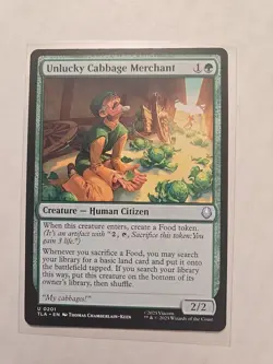 Unlucky Cabbage Merchant - Avatar - NM - Uncommon - Creature - MTG - Image 1