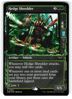 Hedge Shredder #320 (Showcase) (NM) (Foil) (DSK) Magic MTG - Image 1