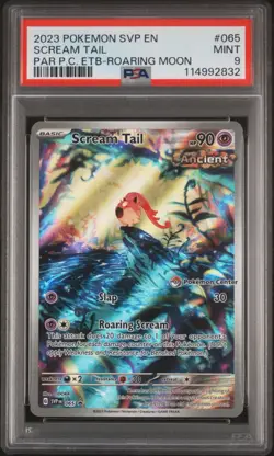 Scream Tail #065 Pokemon Center PSA 9 - 2023 Pokemon SV Promos Paradox - Image 1