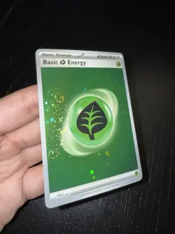 Basic Leaf Energy Cosmic Holo 3 SWIRL SVE 001 Pokemon 151 NM FAST SHIP A - Image 2