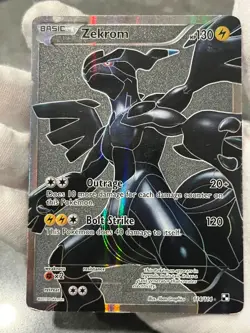 Pokemon TCG Zekrom 114/114 Black & White Holo Full Art Ultra Rare DMG - Image 3