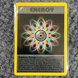 Vintage Pokemon Team Rocket Rainbow Energy 80/82 Regular Near Mint Rare - Image 1