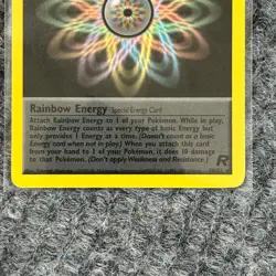 Vintage Pokemon Team Rocket Rainbow Energy 80/82 Regular Near Mint Rare - Image 4