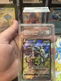 Pokemon Serperior V TG13 Sword & Shield Silver Tempest TAG 10 Gem Mint - Image 3