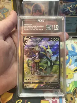 Pokemon Serperior V TG13 Sword & Shield Silver Tempest TAG 10 Gem Mint - Image 5