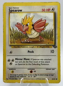 Spearow 62/64 Jungle Unlimited Common Pokemon TCG - HP - Image 1