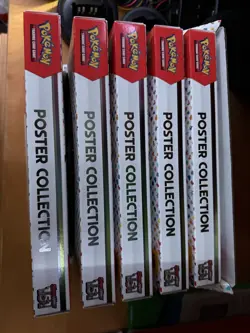 Case of 5 Pokemon TCG Scarlet & Violet 151 Poster Collection Boxes - Sealed Lot - Image 5