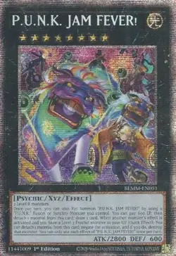 Yugioh! P.U.N.K. JAM FEVER! - BLMM-EN051 - Starlight Rare - 1st Edition Near Min - Image 1