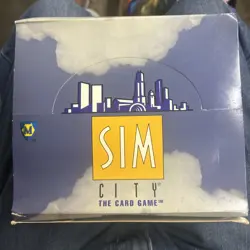NEW Sim City The Card Game, Sealed Trade Box Booster Packs Contains 36 Packets - Image 1