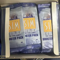 NEW Sim City The Card Game, Sealed Trade Box Booster Packs Contains 36 Packets - Image 2