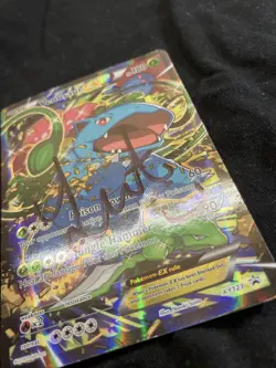Venusaur EX XY123 XY Promo Card Heavily Played Signed by Leonhart - Image 3