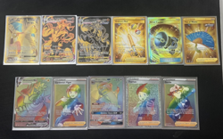 pokemon rainbow rare and gold lot! NO RESERVE PRICE! ALL CARDS NEAR MINT!! - Image 1