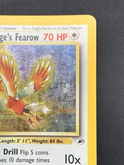 Lt. Surge's Fearow - 7/132 - Pokemon Gym Heroes Unlimited Holo Rare Card WOTC HP - Image 3