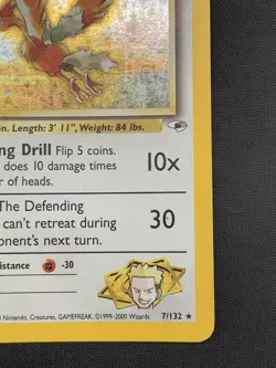 Lt. Surge's Fearow - 7/132 - Pokemon Gym Heroes Unlimited Holo Rare Card WOTC HP - Image 5