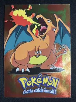 1999 Topps Pokemon #06 Charizard Stage 3 - E6 Of 12 - RARE Nintendo Card TCG! - Image 1