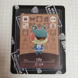 Animal Crossing Welcome NA Amiibo Card - Lily #218 - Image 1