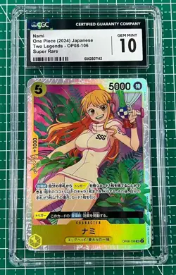 Nami - 2024 One Piece Card Game JPN. Two Legends OP08-106 SR Super Rare CGC 10 - Image 1