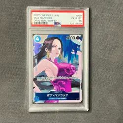 Boa Hancock - 2022 One Piece Card Game JPN. OP02-Box Topper OP02-059 UC PSA 10 - Image 1