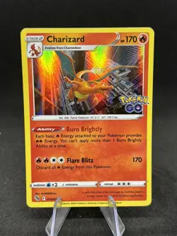 2022 Pokemon Card TCG Charizard 10/78 Pokemon GO Set Holo Rare - NM 🔥 - Image 1