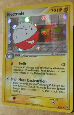 Electrode 5/101 Rare Reverse Holo Hidden Legends Set Pokemon Card NM - Image 1