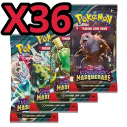 36x TWILIGHT MASQUERADE Sealed BOOSTER PACKS (Box Lot) 10 Pokemon Cards Per Pack - Image 1