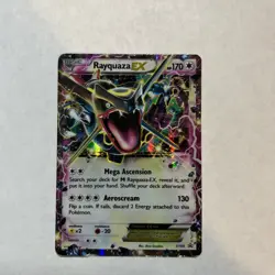 Pokemon TCG Rayquaza-EX XY Black Star Promos Holo Card XY69 - Image 1