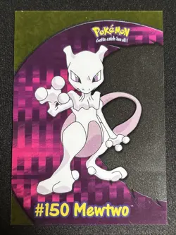 2000 Topps Pokemon #150 Mewtwo PC5 Animation Clear Chase Card - Image 1