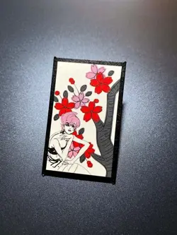 Trish Una JoJo's Bizarre Adventure Golden Wind Hanafuda Card JUMP Magazine Card - Image 3