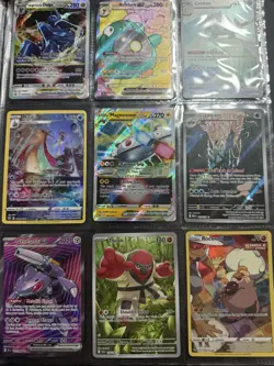 Pokemon Collection Mixed Lot of Cards w/ Binder - Image 1