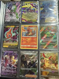 Pokemon Collection Mixed Lot of Cards w/ Binder - Image 3