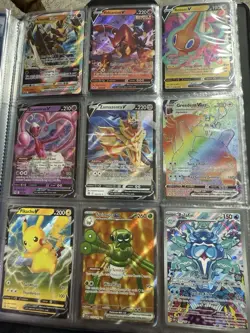 Pokemon Collection Mixed Lot of Cards w/ Binder - Image 5