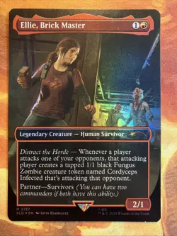 MTG Foil Borderless Ellie, Brick Master SLD: PlayStation X The Last of Us Part I - Image 1