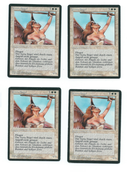 Magic MTG FBB 4x Serra Angel German black border first edition www_MoxBeta_com - Image 1