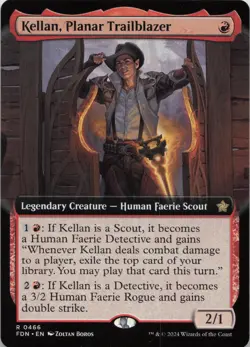 Kellan, Planar Trailblazer (Extended Art) R Foundations 466 LP-NM - Image 1