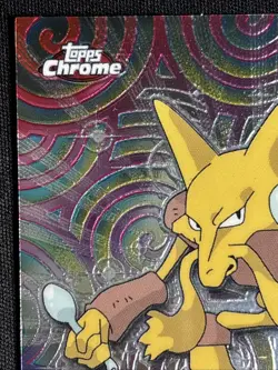 ALAKAZAM 2000 TOPPS CHROME POKEMON TV ANIMATION EDITION #65 - Image 2