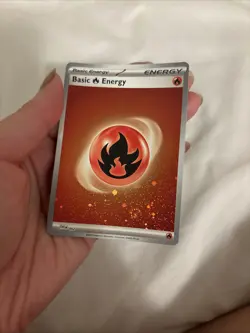 Basic Fire Energy Cosmos Holo - Pokemon TCG NM 1 - Image 1