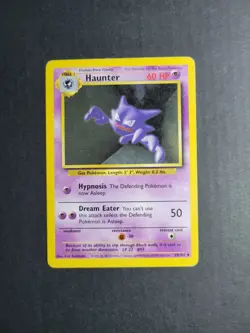 Haunter 29/102 Pokemon TCG Base Set Unlimited Regular Uncommon MP - Image 2