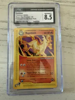 CGC 8.5 Near Mint Rapidash #51 WOTC Black Star Promo "Pokemon Center NY" - Image 2