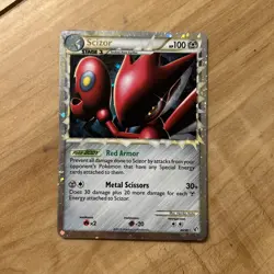 Pokemon Scizor Prime HGSS Undaunted 84/90 Holo Rare - NM - Image 1