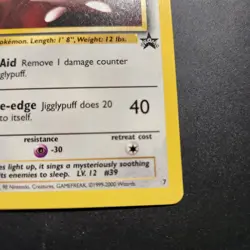 2000 Jigglypuff #7 - Black Star Promo Non-Holo Rare - Pokemon TCG - NM - Image 3