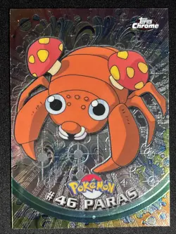 2000 POKEMON PARRAS TOPPS CHROME RAINBOW FOIL RARE CHROME #46 - Image 1