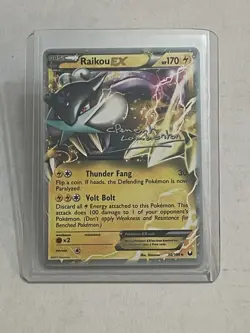 Pokemon TCG Raikou EX 38/108 World Championships 2013 Non Holo Rare LP NICE!! - Image 1