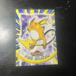 1999 Topps Pokemon #26 Raichu TV Animation Edition Blue Label MP - Image 1