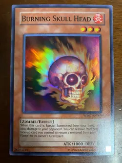 Yugioh Burning Skull Head European WB01-EN003 Super Rare Near Mint Fast Shipping - Image 1
